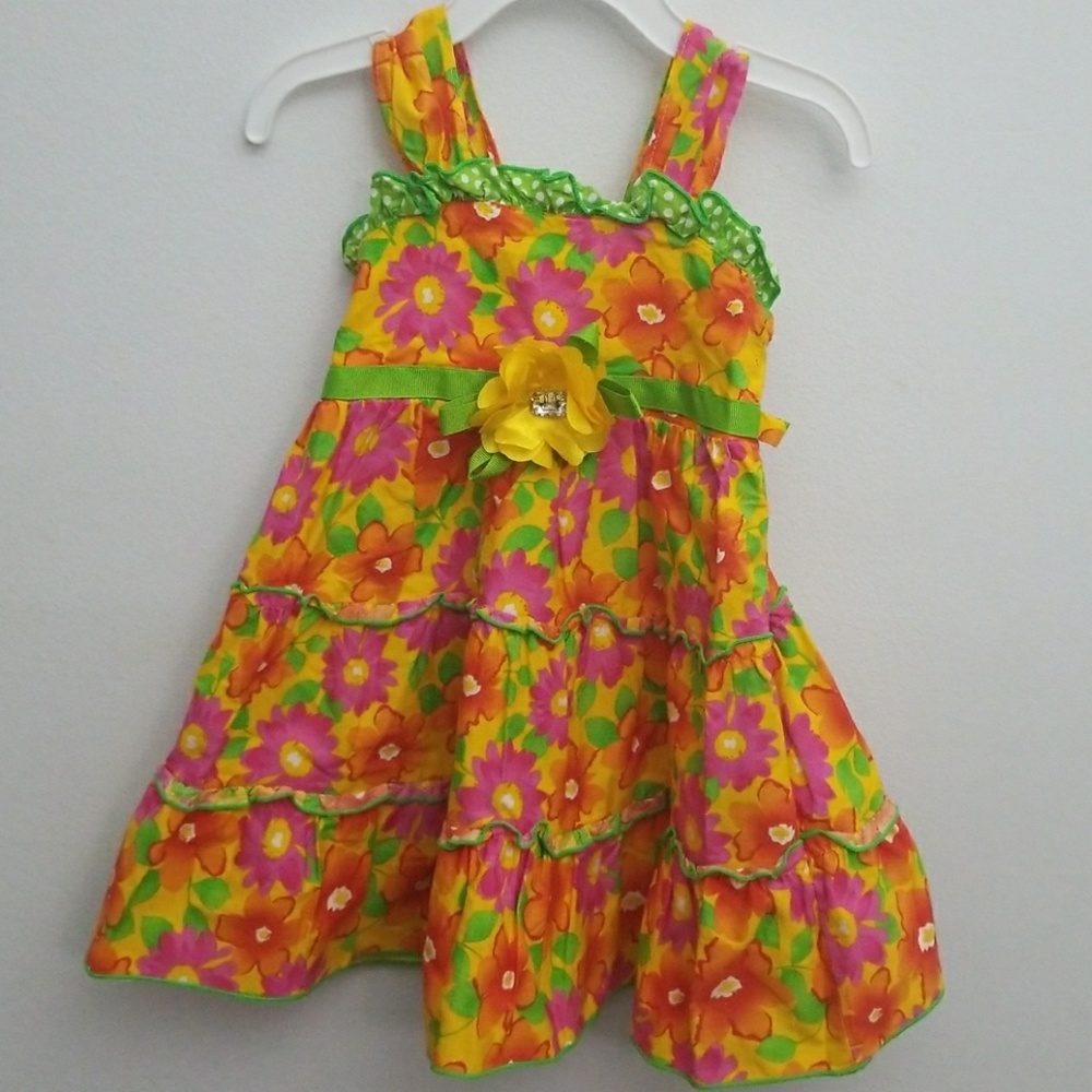 Youngland tropical summer dress, 2T 